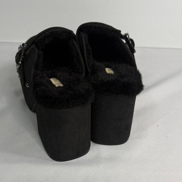 Free People Charcoal Platform Mules with Silver Studs - Picture 5 of 10